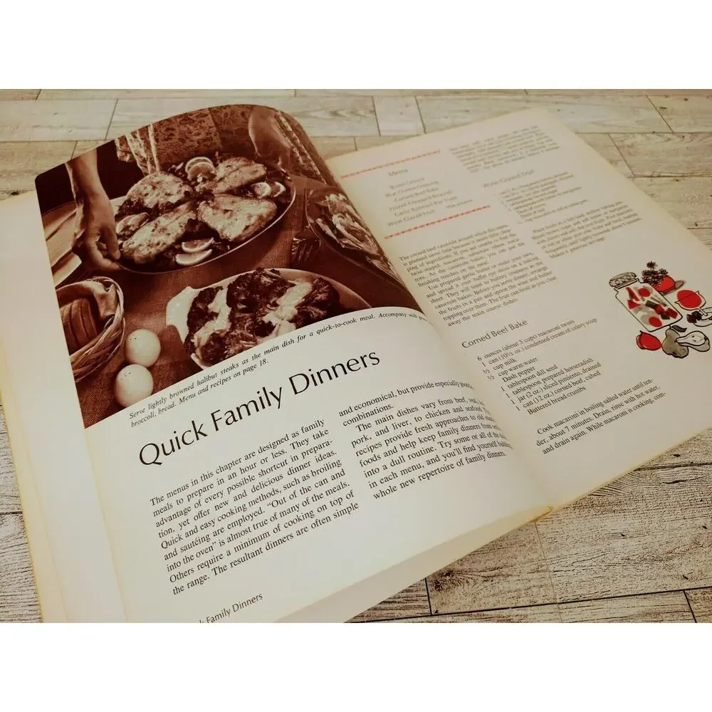Sunset Quick &‎ Easy Dinners Cookbook - Paperback - Vtg 1966 1st Ed 1st Print